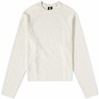 Y-3 Knit Crew Sweat in Off White