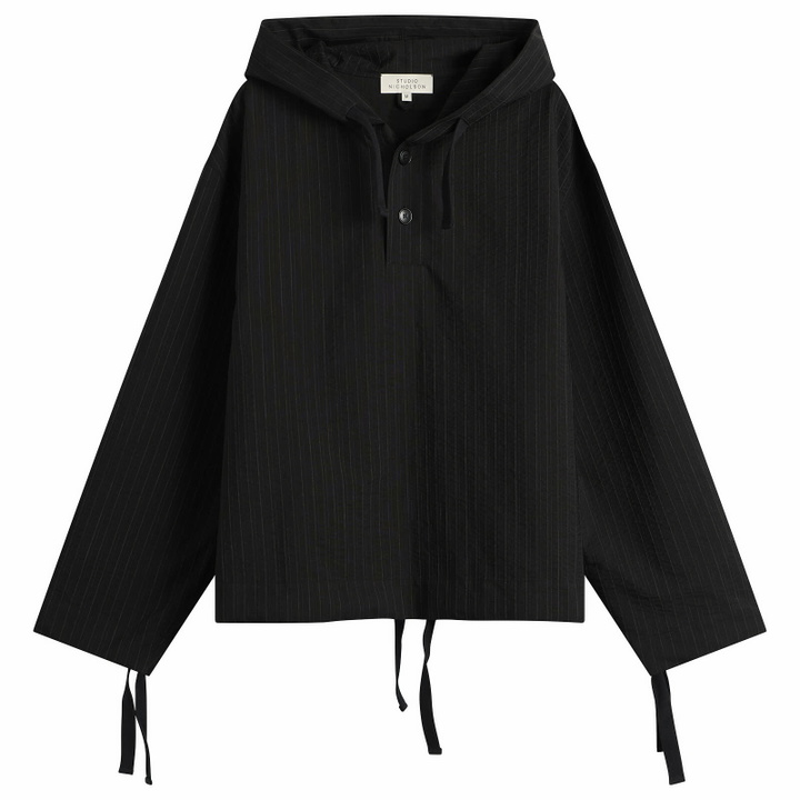 Photo: Studio Nicholson Men's Almes Hooded Pullover in Black