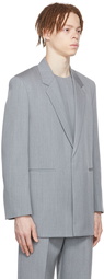 Jil Sander SSENSE Exclusive Gray Wool Blazer