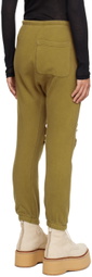R13 Green Shredded Lounge Pants