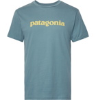 Patagonia - Logo-Print Organic Cotton-Jersey T-Shirt - Men - Blue