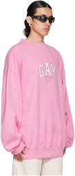 Balenciaga Pink 'Pride' Sweatshirt