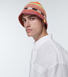 Visvim Meda striped crochet bucket hat