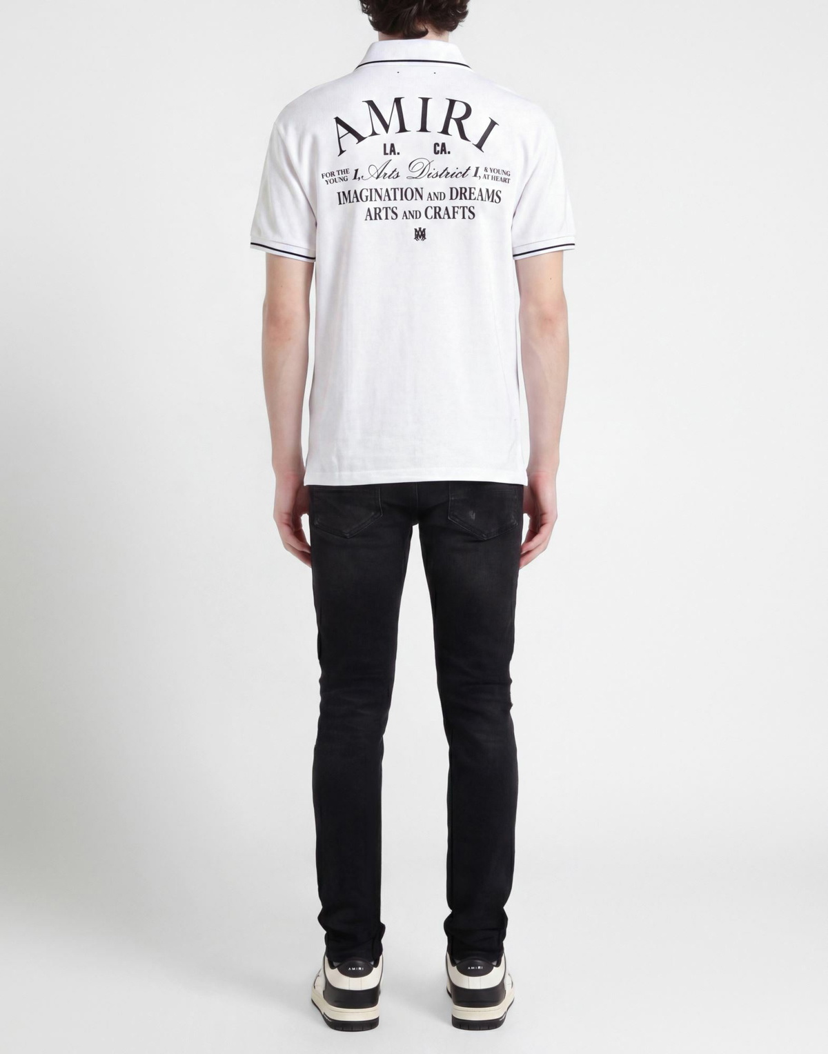 Amiri Mens Polo shirt in White