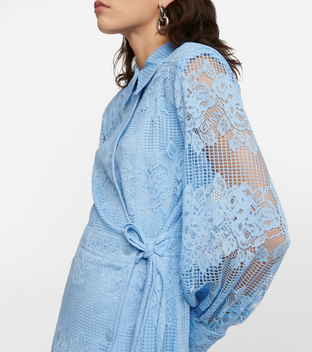 Ganni - Lace shirt dress GANNI