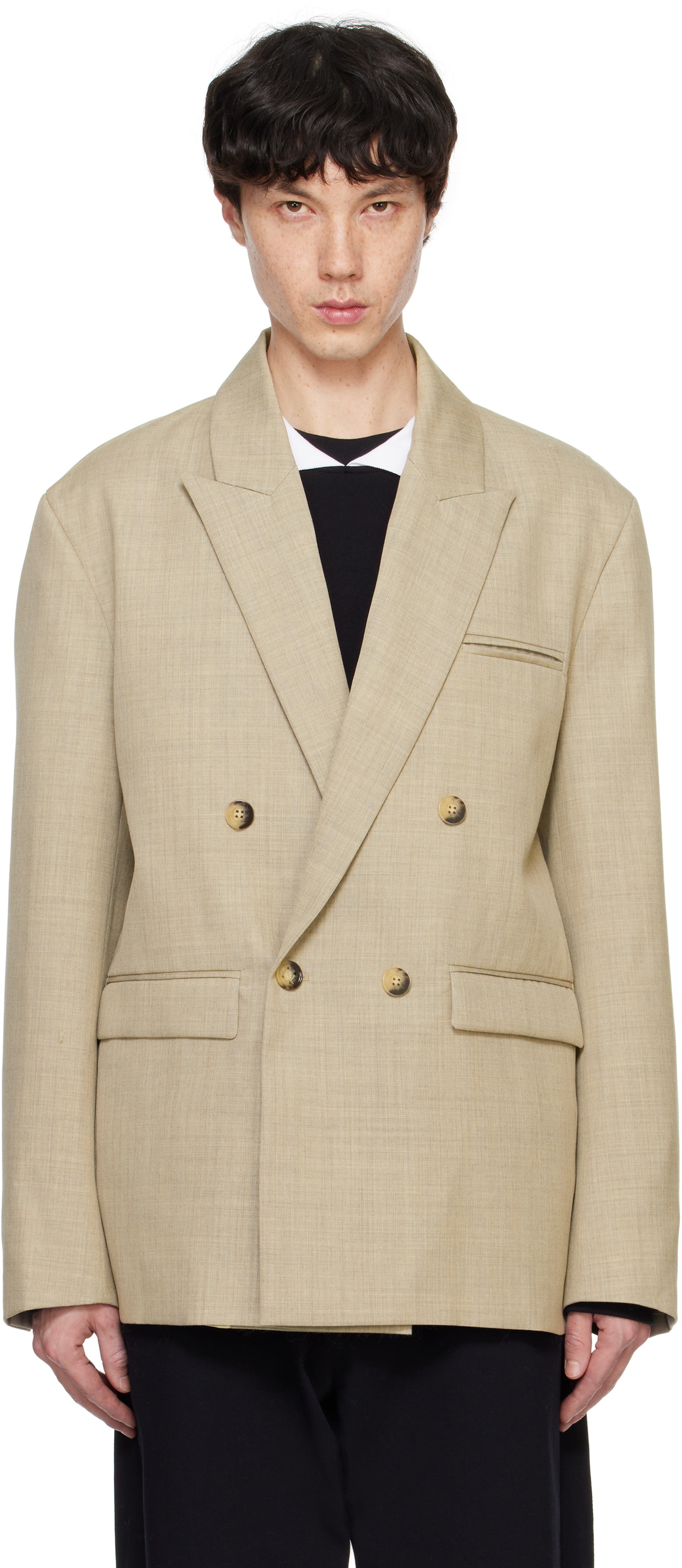 Nanushka Taupe Olivier Blazer