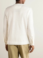 Zegna - Henley Oasi Linen Henley T-Shirt - Neutrals