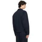 Helmut Lang Navy Terry Zip Jacket
