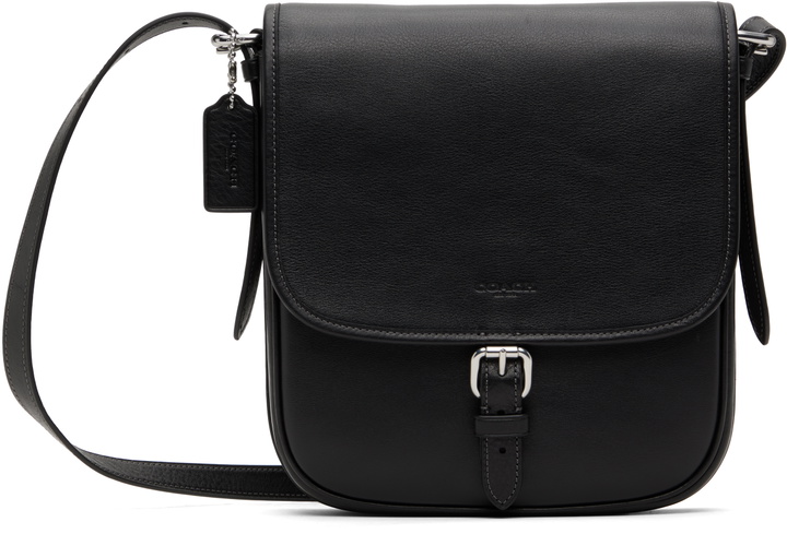Photo: Coach 1941 Black Hitch Flap Crossbody Bag