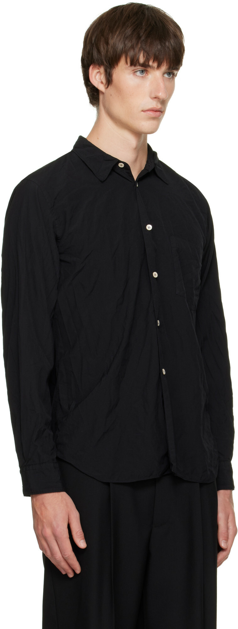 Comme des Garçons Homme Plus Black Broad Thick Shirt