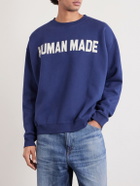 Human Made - Logo-Print Cotton-Jersey Sweatshirt - Blue
