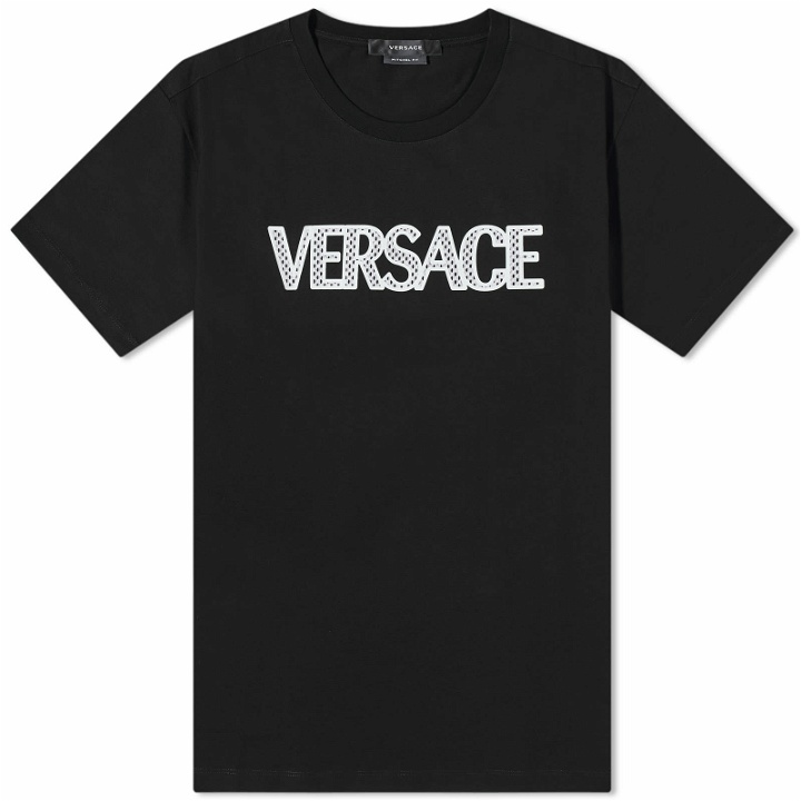 Photo: Versace Men's Logo T-Shirt in Black