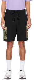 AAPE by A Bathing Ape Black Cargo Shorts