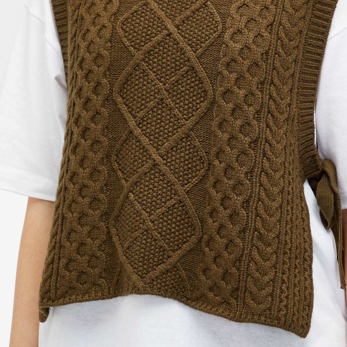 Beams Boy Women's G. Alan Vest in Olive 