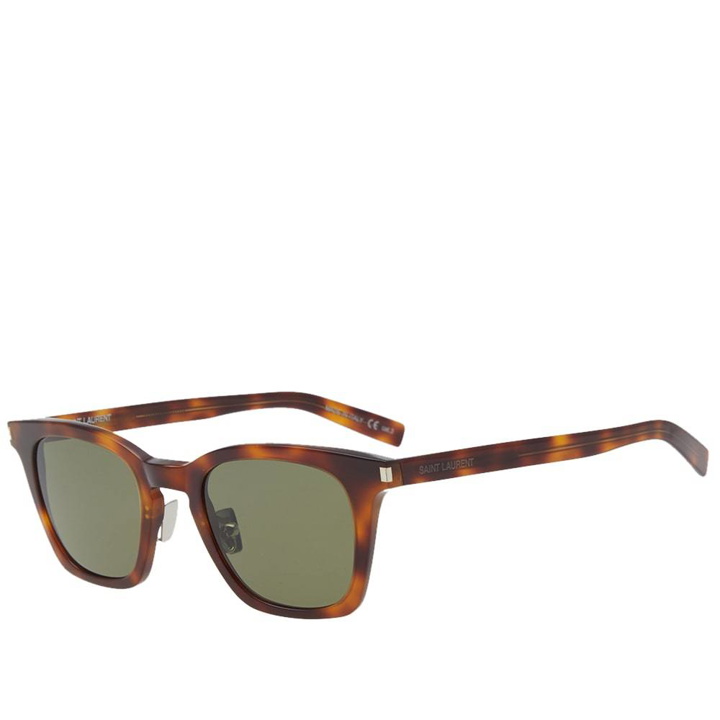 Photo: Saint Laurent SL 138 Slim Sunglasses Brown