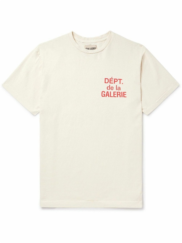 Photo: Gallery Dept. - Logo-Print Cotton-Jersey T-Shirt - Neutrals