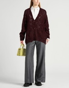 Berna Womens Cardigan Burgundy