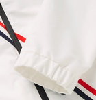 Moncler - Trakehner Striped Nylon Hooded Jacket - White