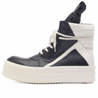 Rick Owens Men's Bumper Geobasket Sneakers in Black/Milk