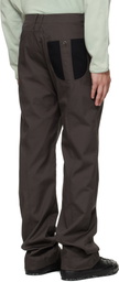 Kiko Kostadinov Brown Veca Uniform Trousers