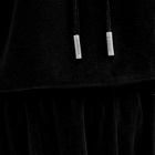 Acne Studios Women's Velour Logo Hoodie in Black