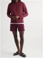 Onia - Garment-Dyed Cotton-Jersey Shorts - Burgundy