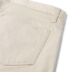 Club Monaco - Slim-Cut Stretch-Cotton Twill Trousers - Stone