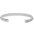 Givenchy - Engraved Silver-Tone Cuff - Men - Silver