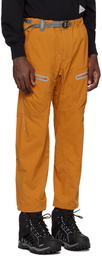 and wander Orange Light Hike Trousers