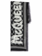 ALEXANDER MCQUEEN - Graffiti Logo Modal Biker Scarf