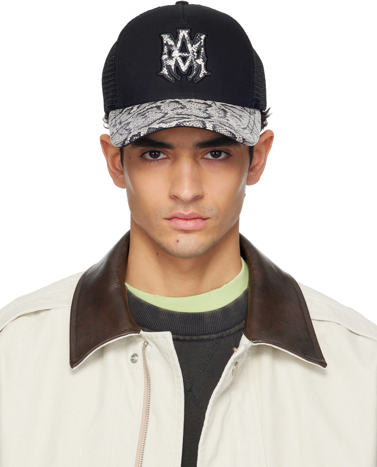 AMIRI Black 'MA' Paisley Bucket Hat Amiri
