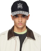 AMIRI Black MA Snake Trucker Cap