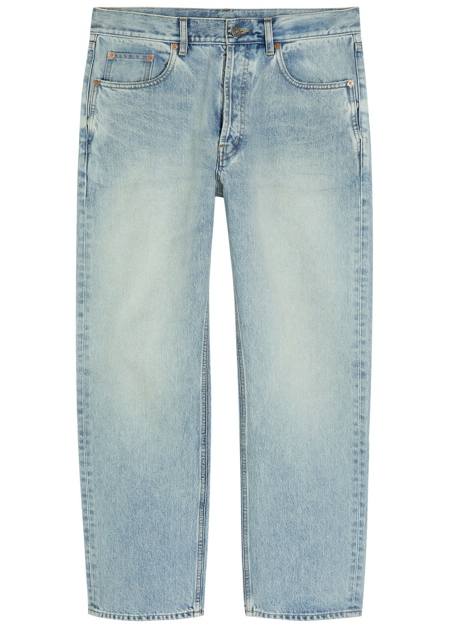 Saint Laurent Loose Straight-leg Jeans Blue