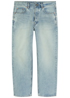 Saint Laurent Loose Straight-leg Jeans Blue