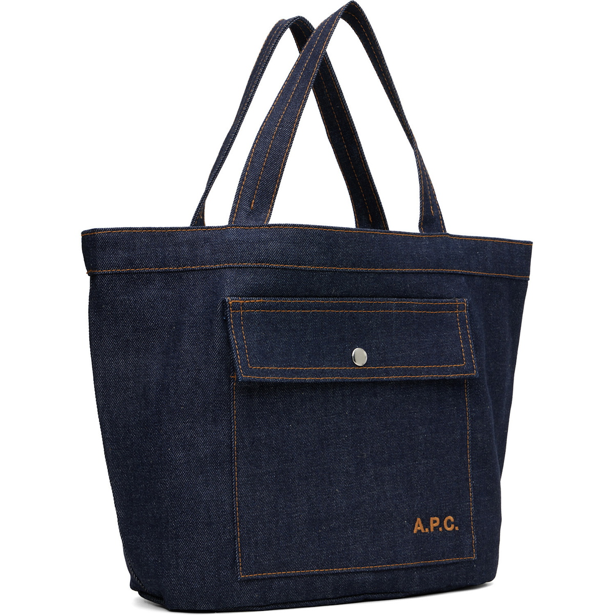 A.P.C. Navy Jade Tote