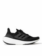 ADIDAS SPORT - Ultraboost Light Rubber-Trimmed PRIMEKNIT Running Sneakers - Black