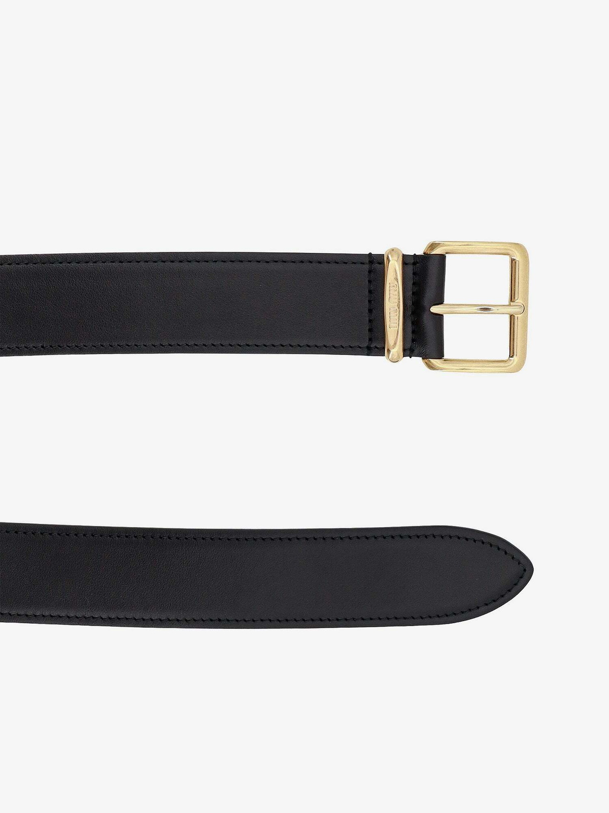は自分にプチご褒美を MIU】BLACK MIU AND belts Miu ベルト（Miu 2314P BELT WHITE 小物