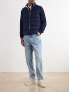 Eleventy - Reversible Padded Cashmere-Blend and Wool-Blend Gilet - Blue