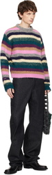 ERL Multicolor Striped Alpaca Crewneck Sweater