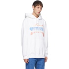 Doublet White Thank You Hoodie