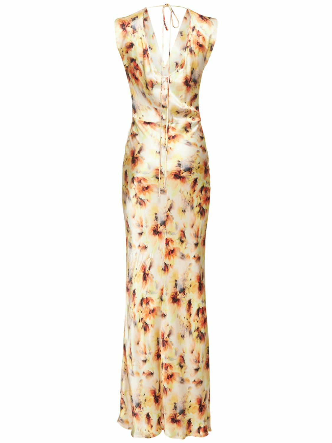 BEC + BRIDGE Sunset Floral Viscose Satin Maxi Dress