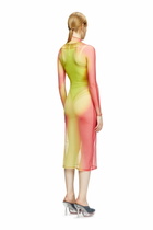Diesel Layered midi dress with lyrics print - Dresses Womens in Multicolor