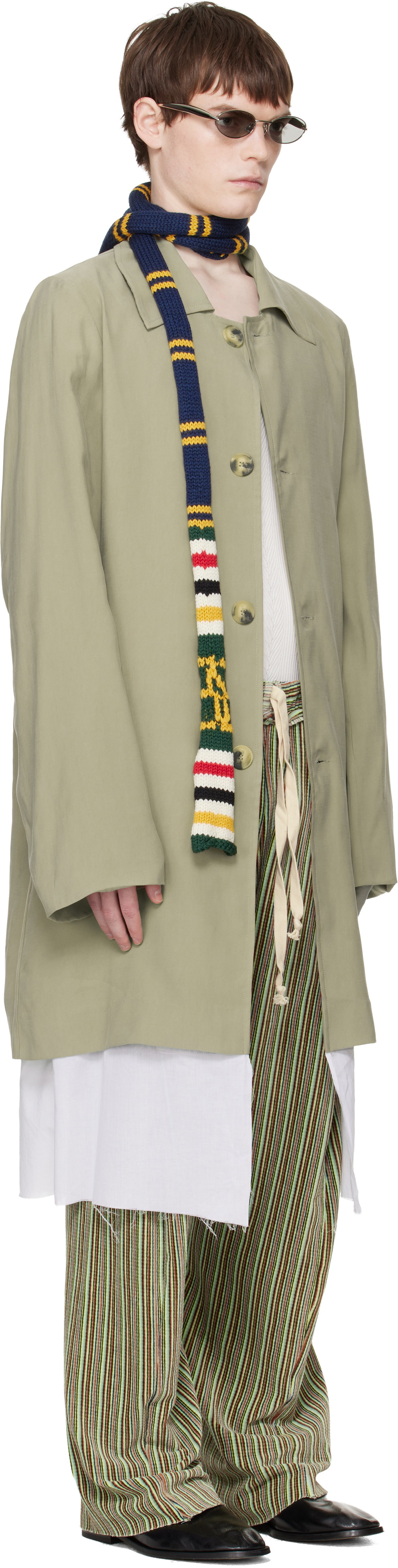 Edward Cuming Beige Exploded Lining Coat