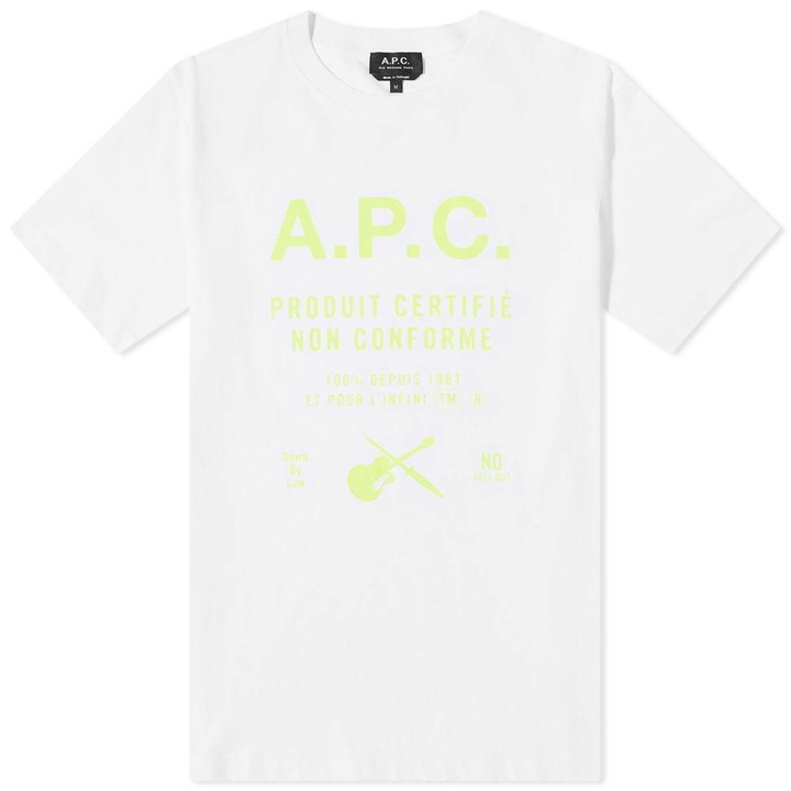 Photo: A.P.C Irvin Guitar Print Tee