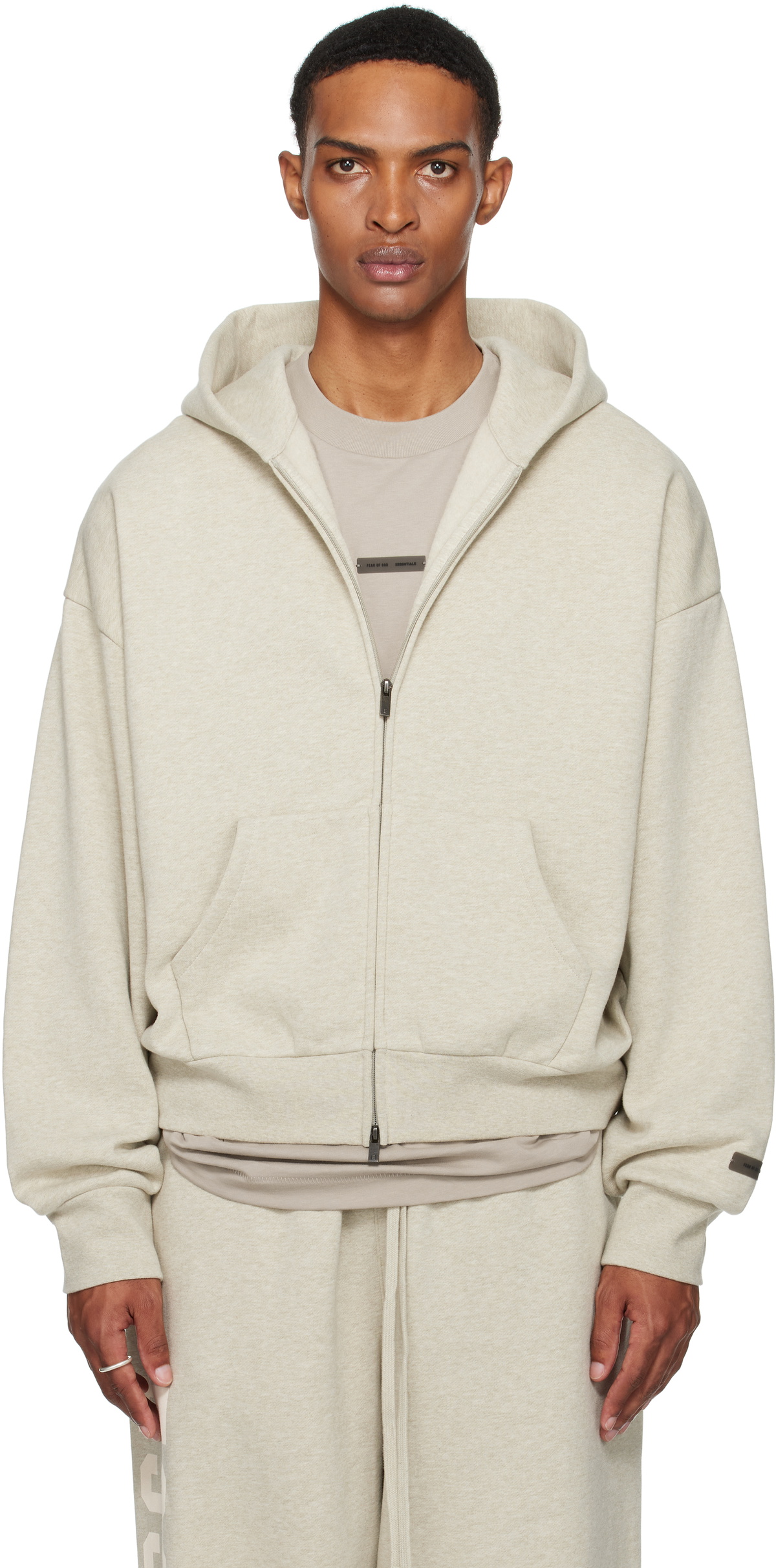 パーカー・フーディ FEAR OF GOD Men Hoodies FGE25051211 FLC252 Beige essentials-hoodies-fear-of-god