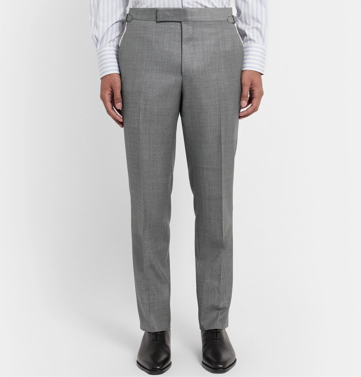 Black O'Connor Super 120s wool suit trousers, Tom Ford