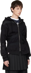 Charles Jeffrey LOVERBOY Black Taped Up Hoodie