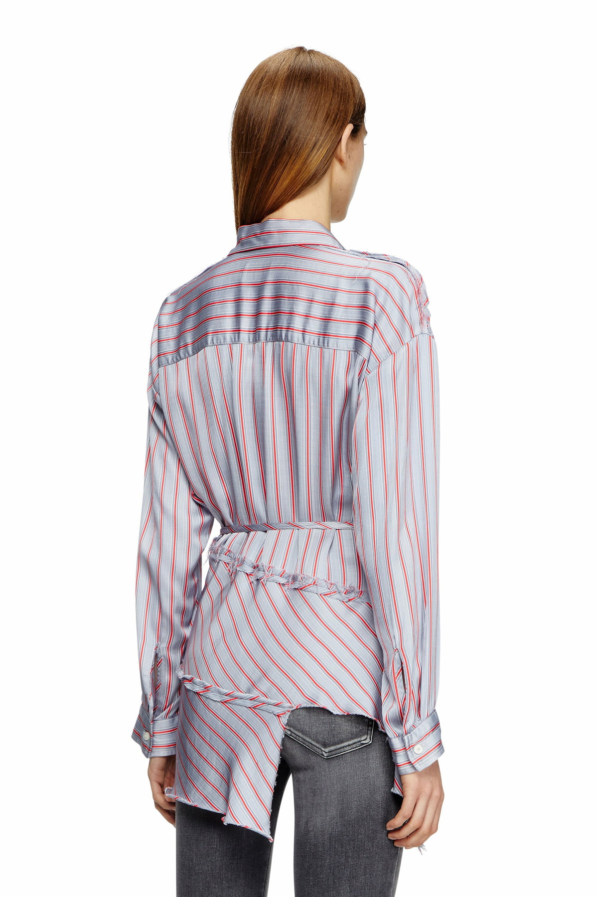 Diesel Asymmetrical wrap shirt - Shirts Womens in Multicolor Diesel