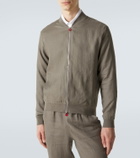 Kiton Linen bomber jacket
