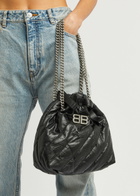 Balenciaga Crush Small Quilted Leather Bucket bag - Black - One Size